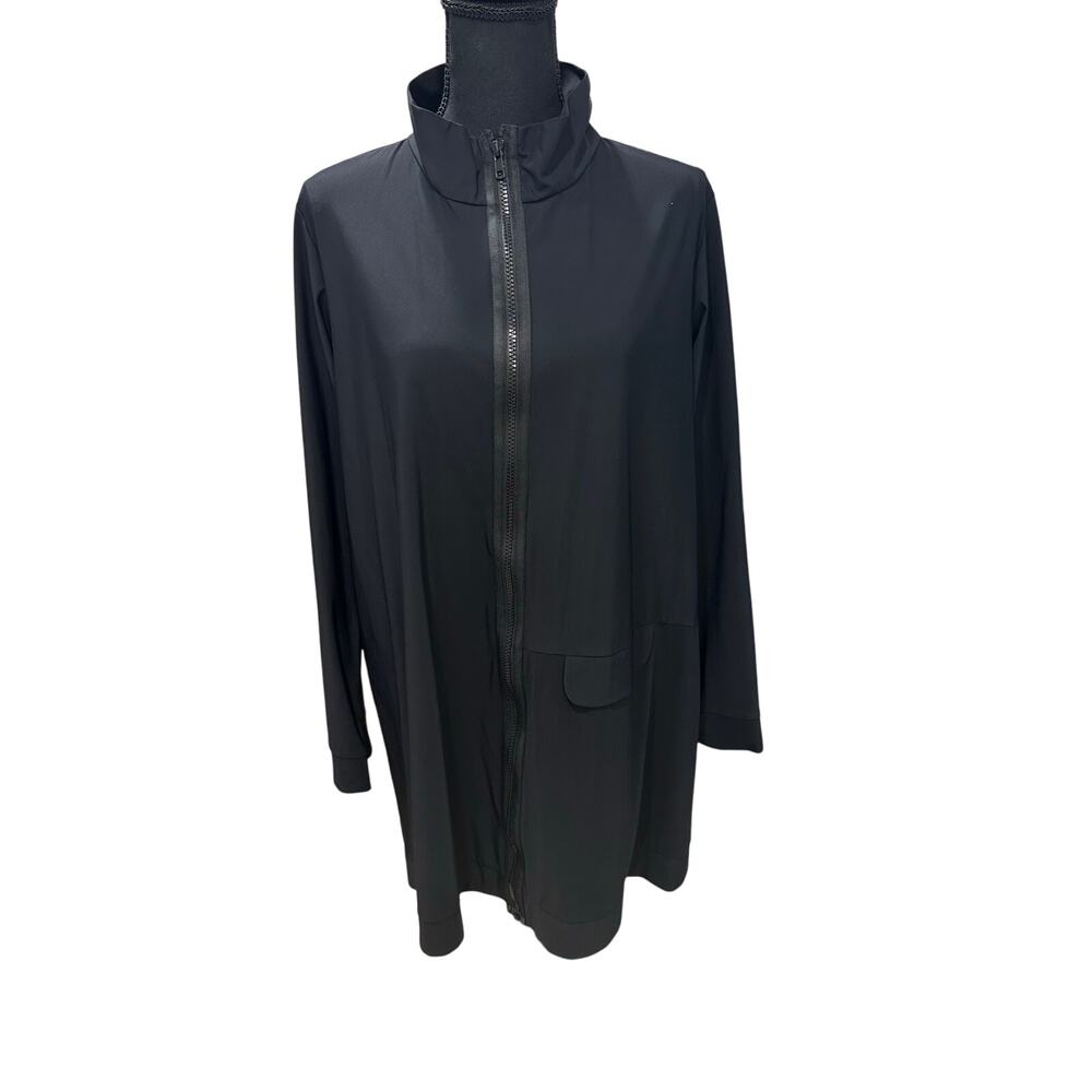 JASON Comfy USA Black Zip Tunic Jacket - Large- Chic Design
